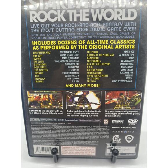 Rock Band (Sony Playstation 2 Ps2 2007) Game Disc Complete With Manual - Picture 3 of 7